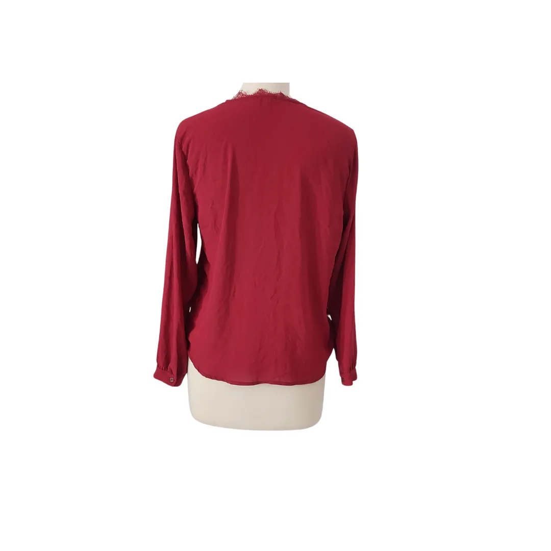 Miss Daisy Red Crossover Blouse | Pre loved |