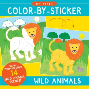 My First Color-By-Sticker Book- Wild Animals