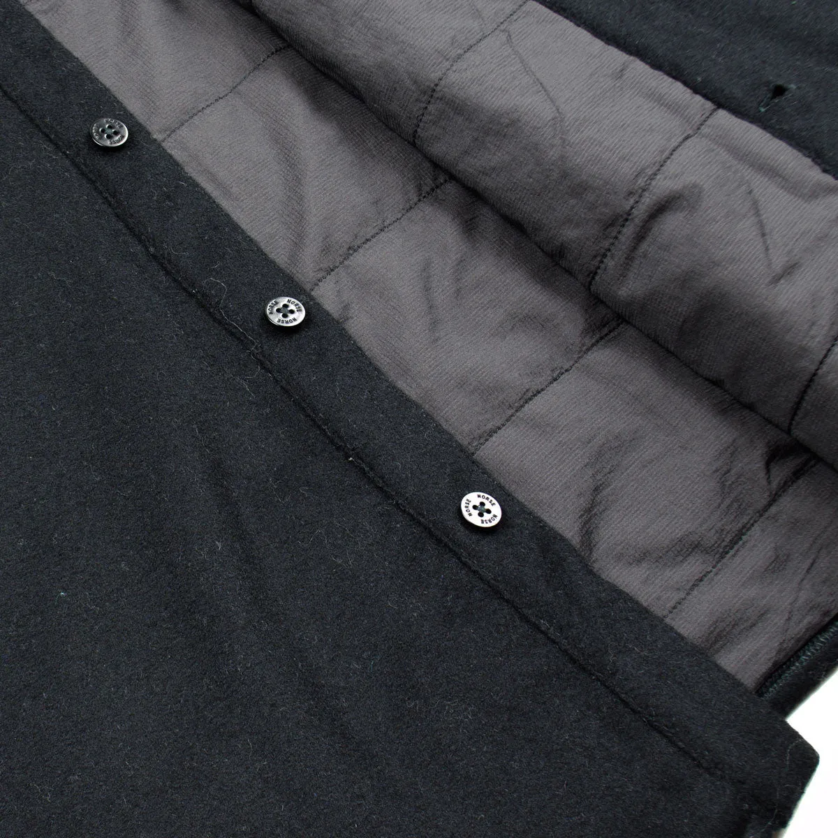 Norse Projects - Villads Melton Overshirt - Black