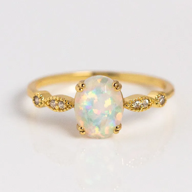 Opal Fire Ring