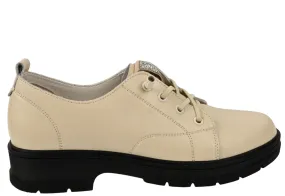 Pantofi casual, dama, GALLOP, GA 2316 crem, piele naturala