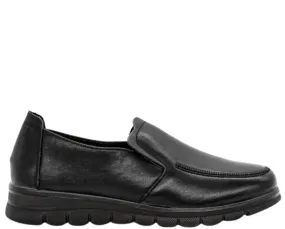 Pantofi casual, femei, FORMAZIONE, 21073-01 negru, piele naturala