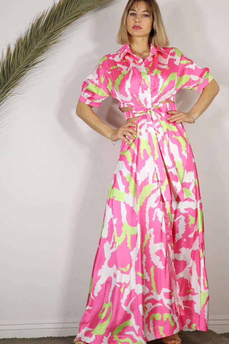 Pink Martini Printed Maxi Dress