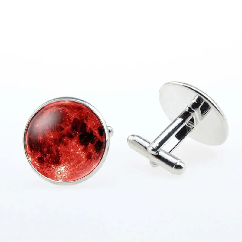 Planet Time Gemstone French Swank Cufflinks