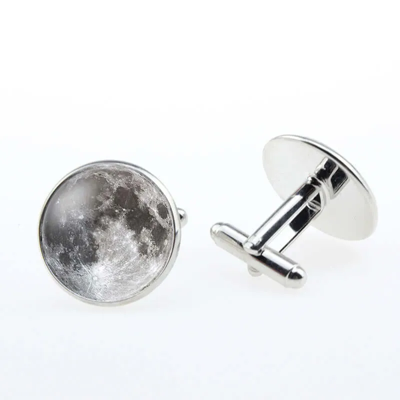 Planet Time Gemstone French Swank Cufflinks