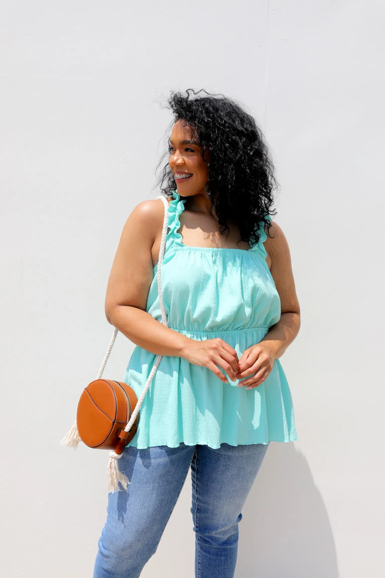 PLUS SIZE Alice Ruffle Tank Top