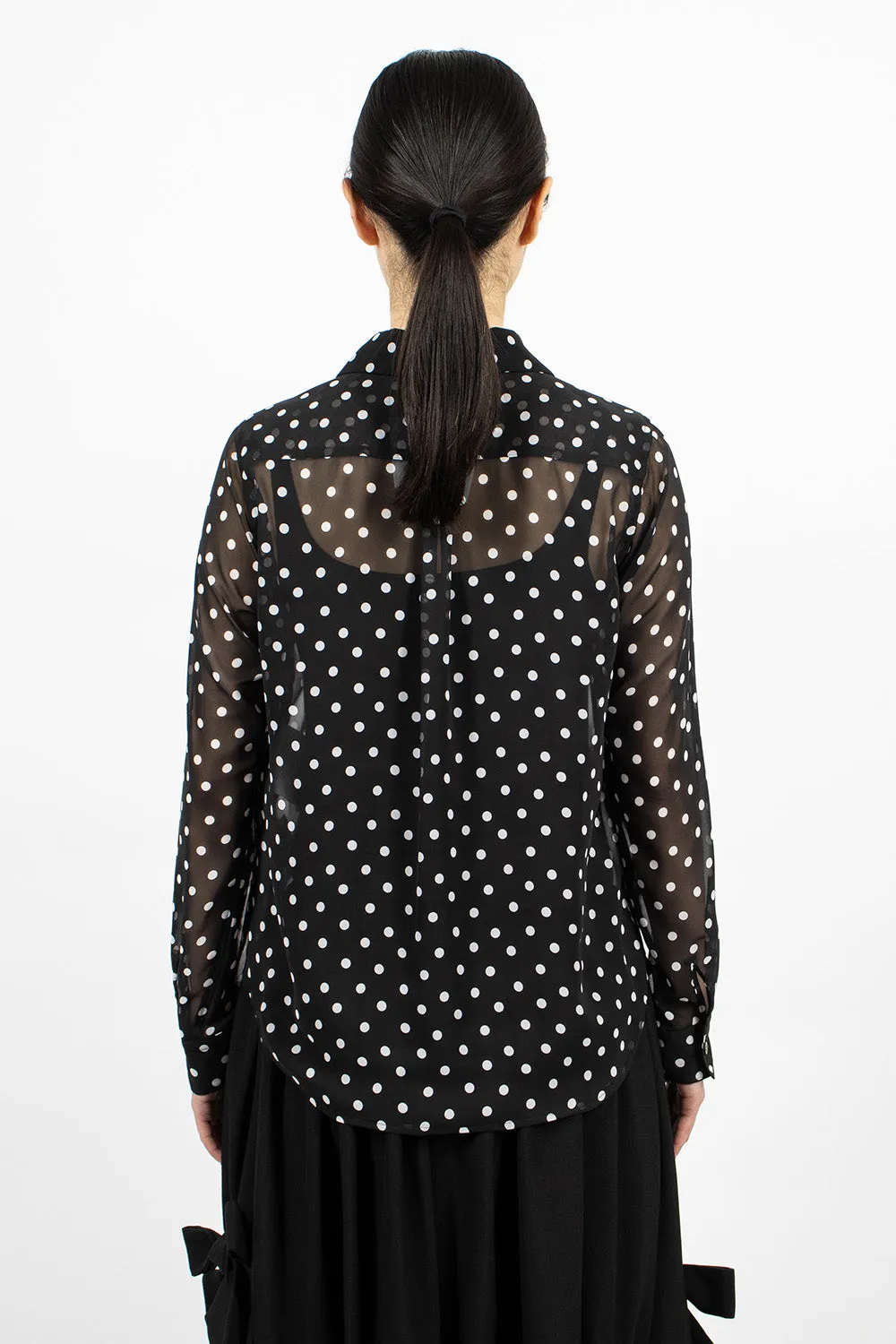 Polka Dot Shirt Black/White