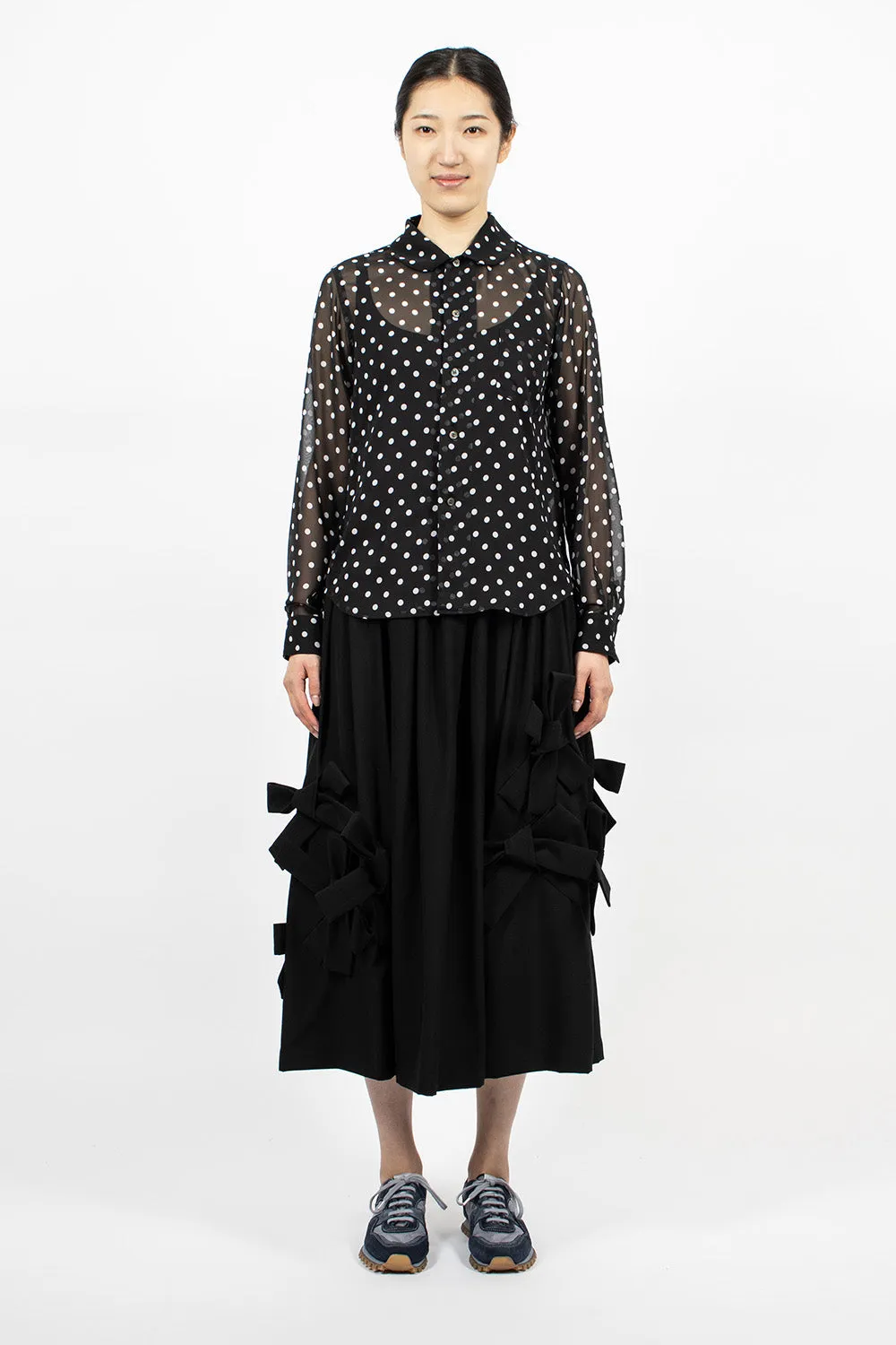 Polka Dot Shirt Black/White