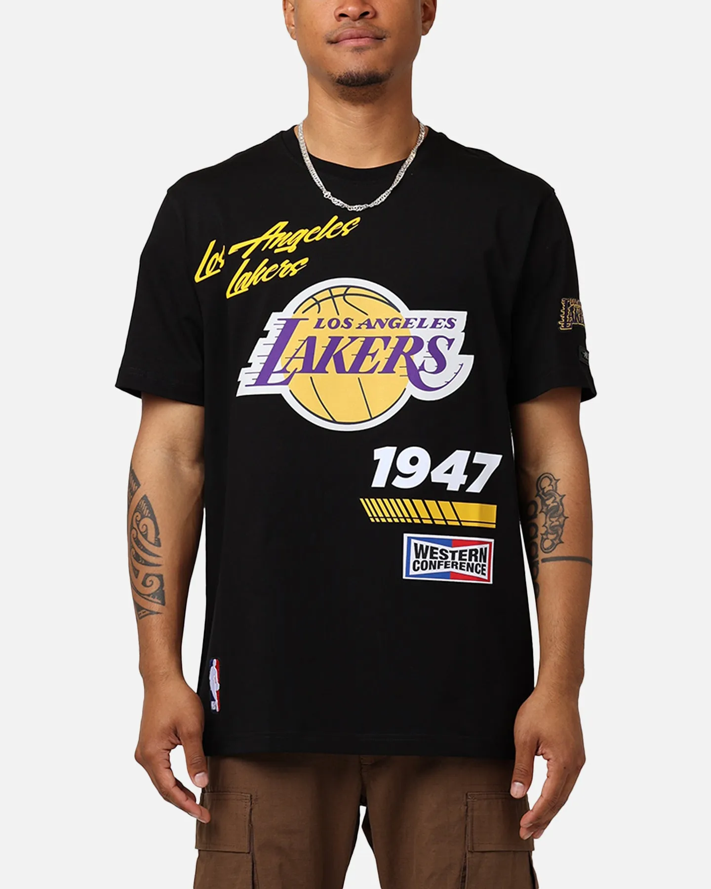 Pro Standard Los Angeles Lakers Fast Lane SJ T-Shirt Black