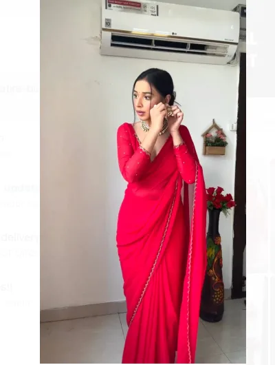 Red One Minute Sari UK Next Day