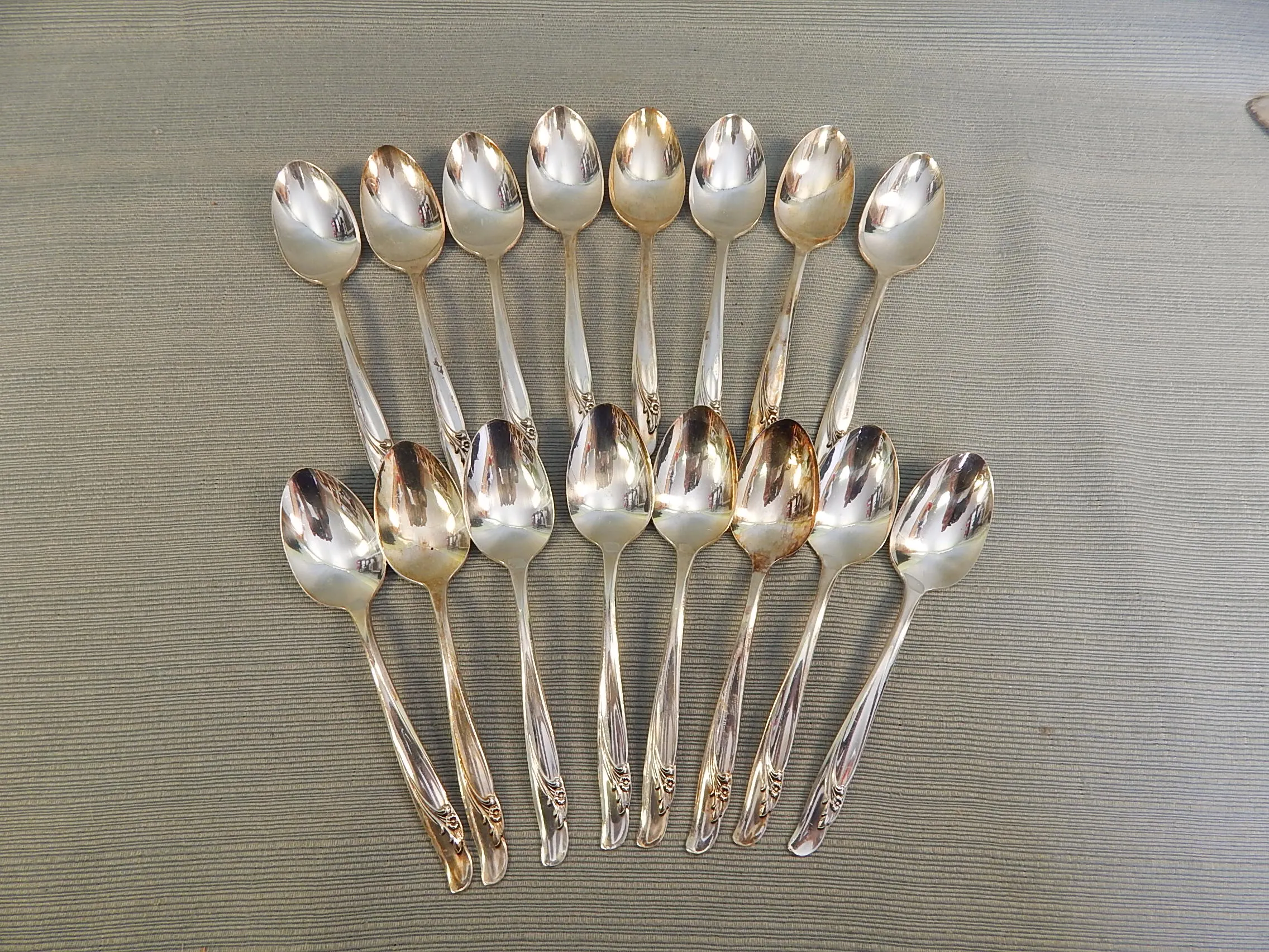 Rogers & Bros. Floral Pattern Silver-plated Flatware - 66 Pieces