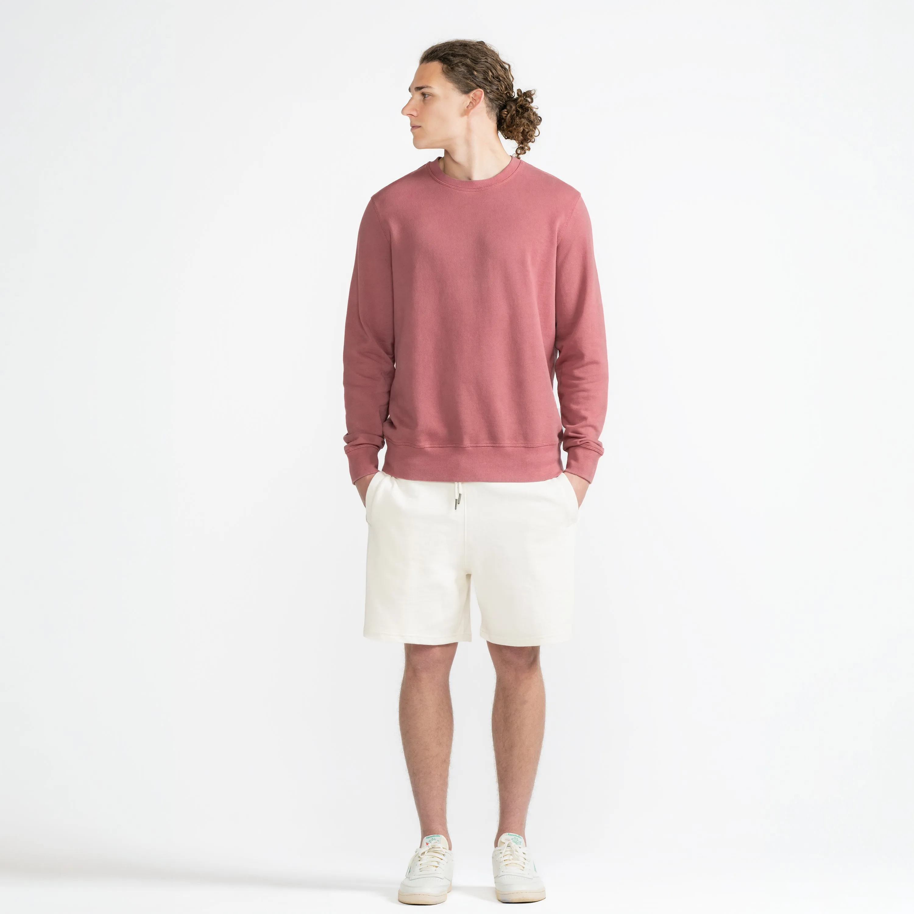 Rosewood Organic Cotton French Terry Crewneck Sweatshirt