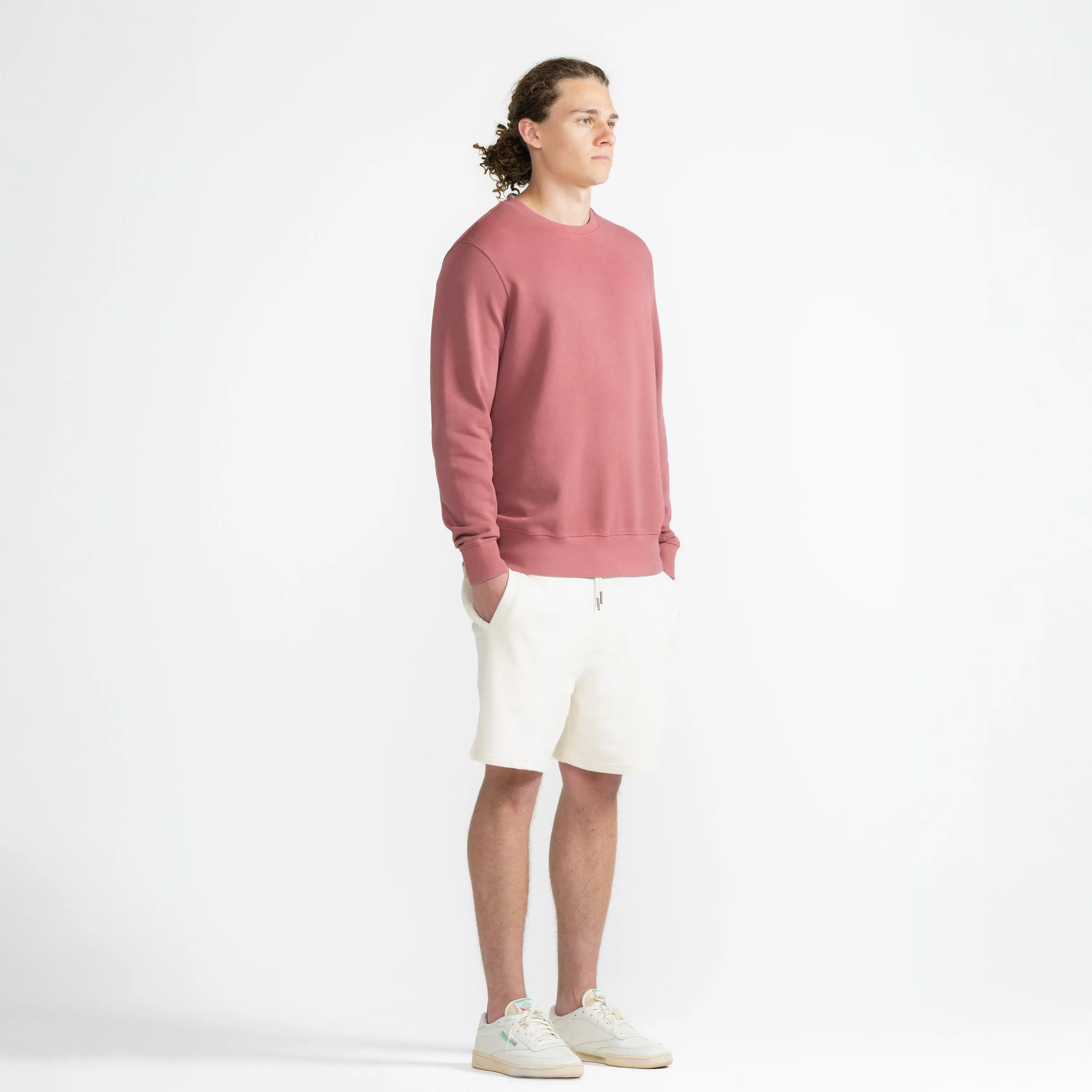 Rosewood Organic Cotton French Terry Crewneck Sweatshirt