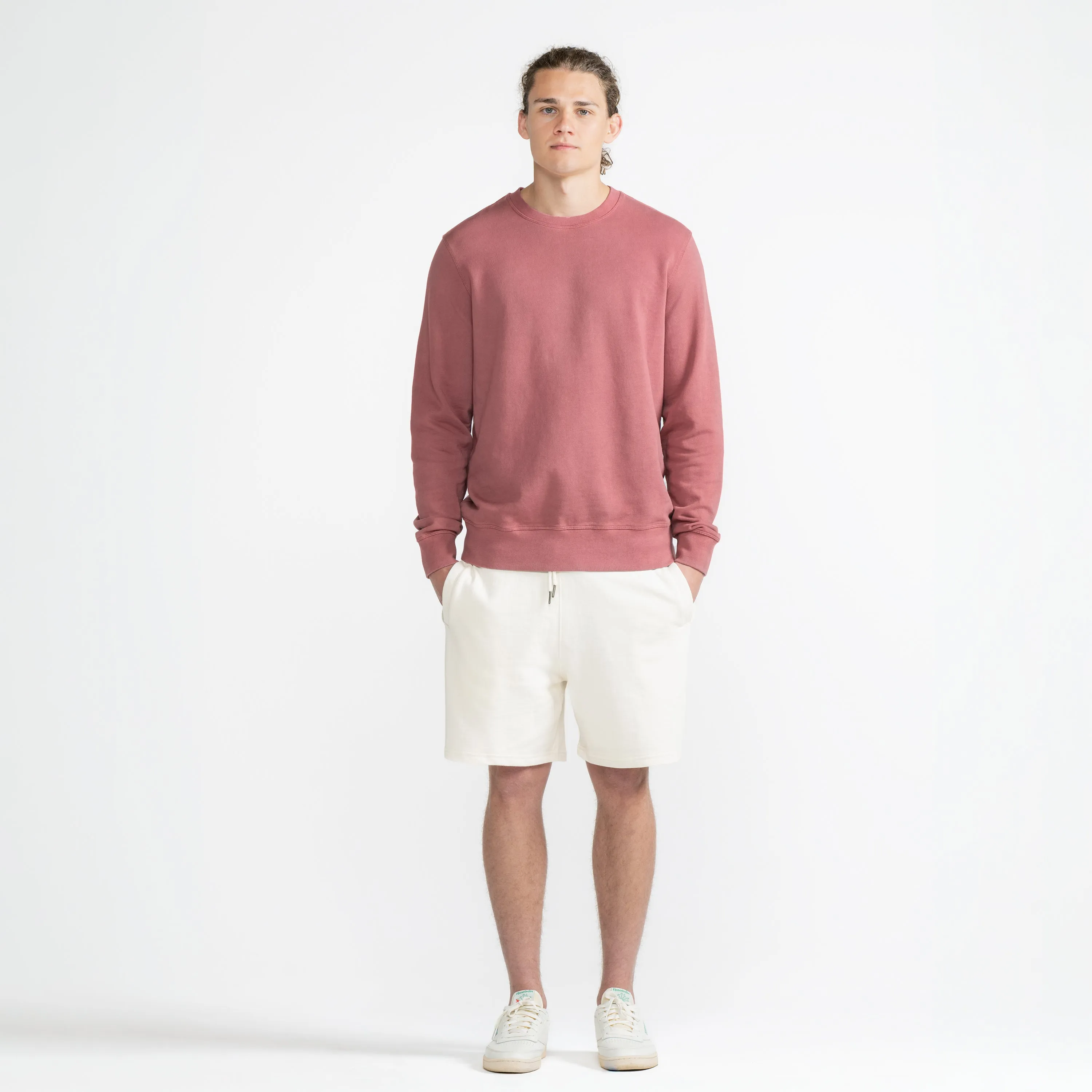 Rosewood Organic Cotton French Terry Crewneck Sweatshirt