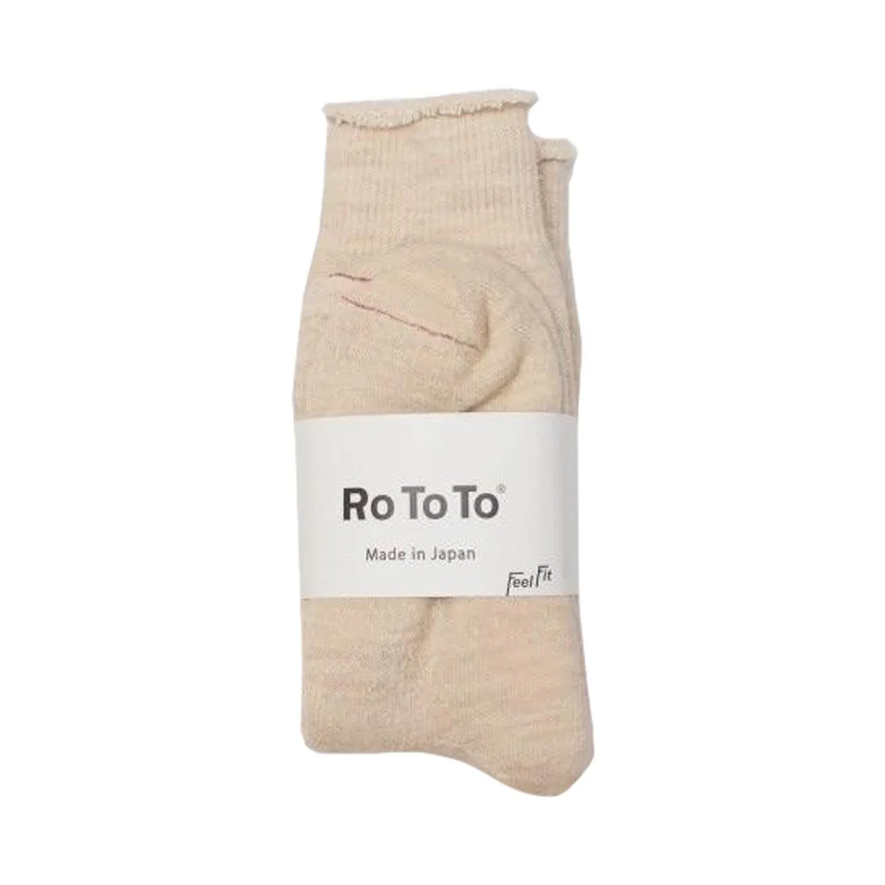 ROTOTO Double Face Socks Oatmeal