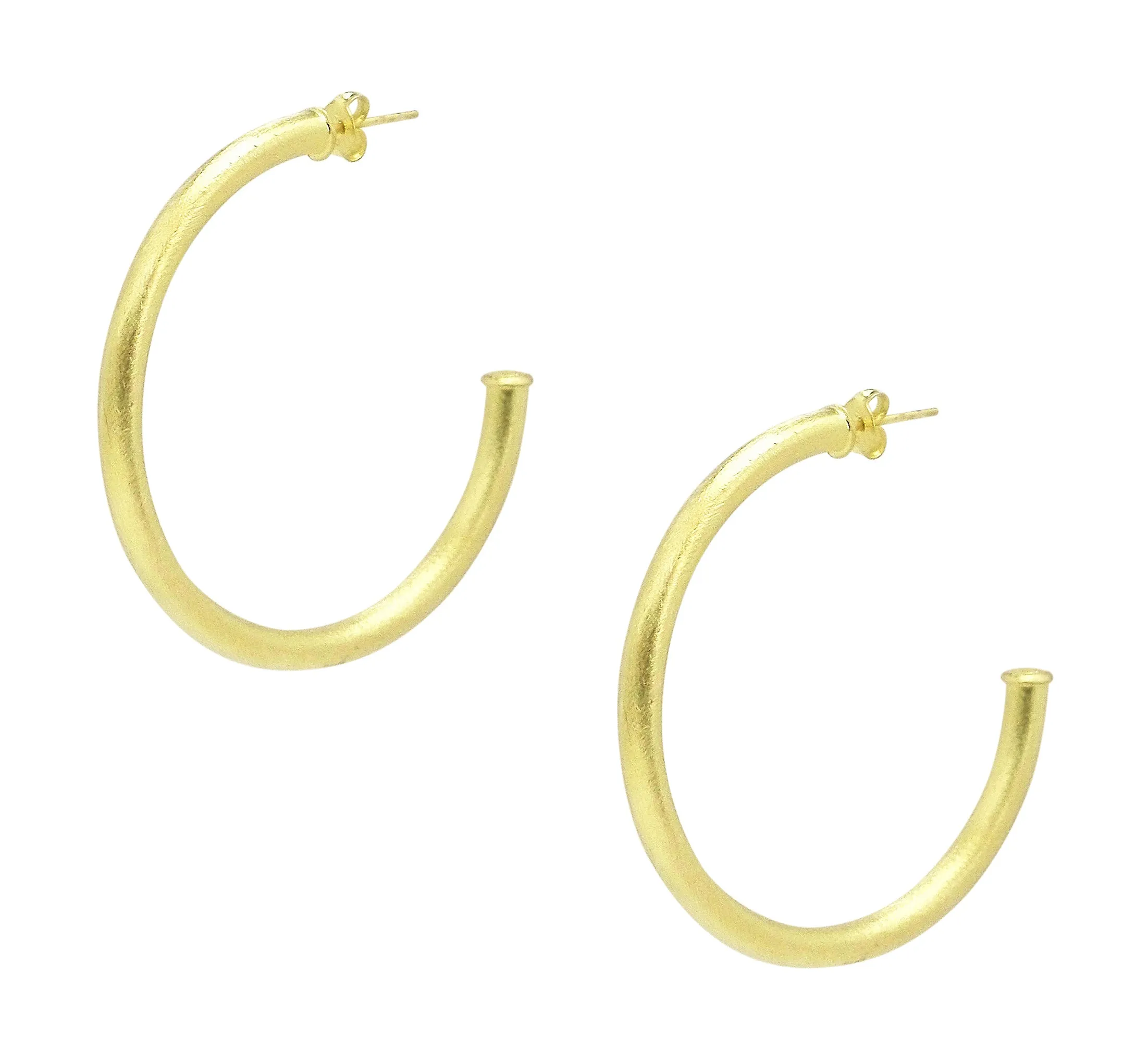 Sheila Fajl Smaller Favorite Tubular Hoop Earrings in Gold