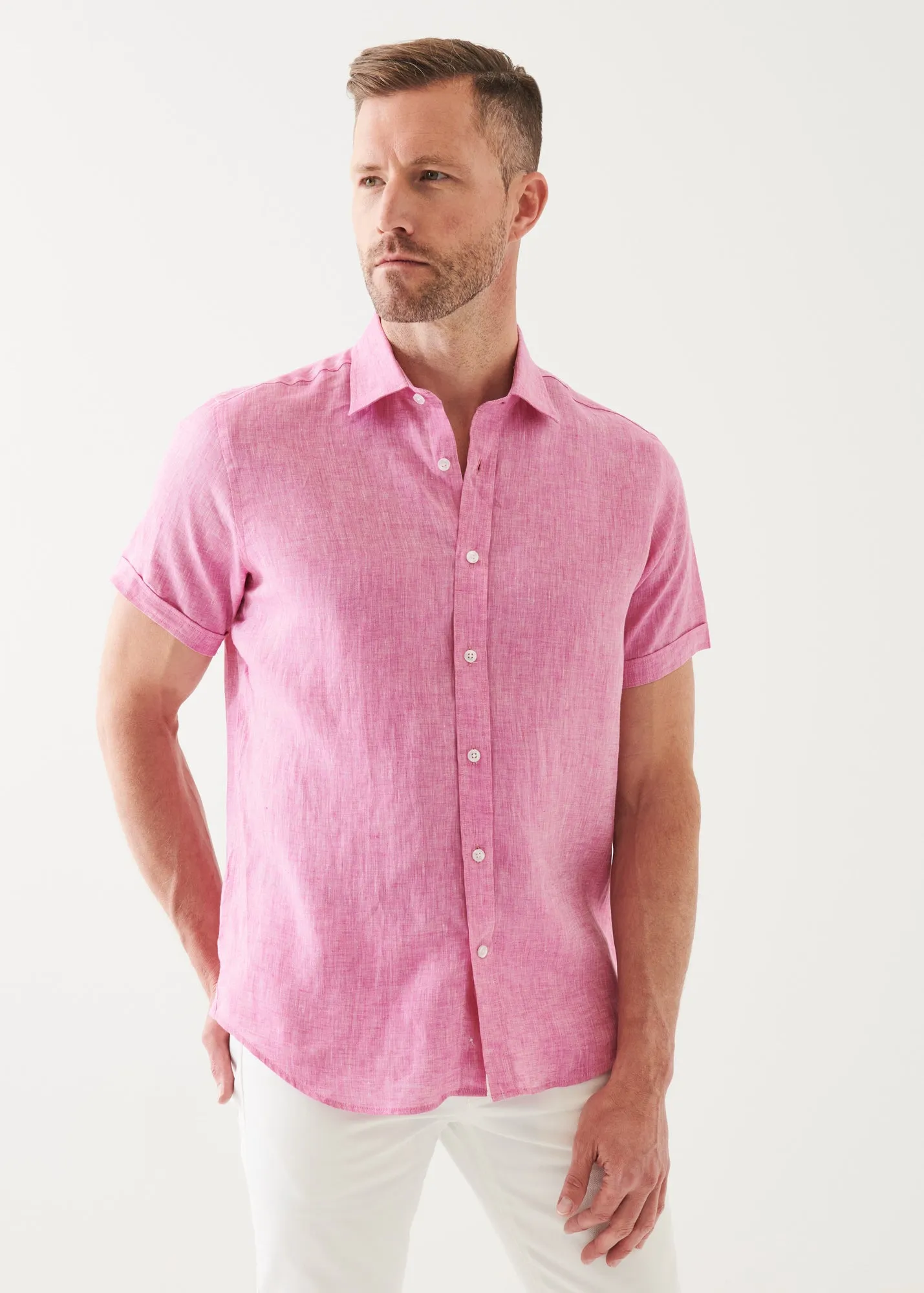 SHORT SLEEVE LINEN SHIRT