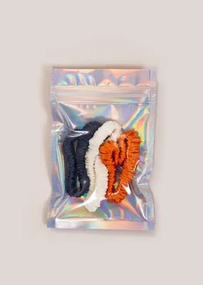 Super Sport Scrunchie (White, Orange, Navy)