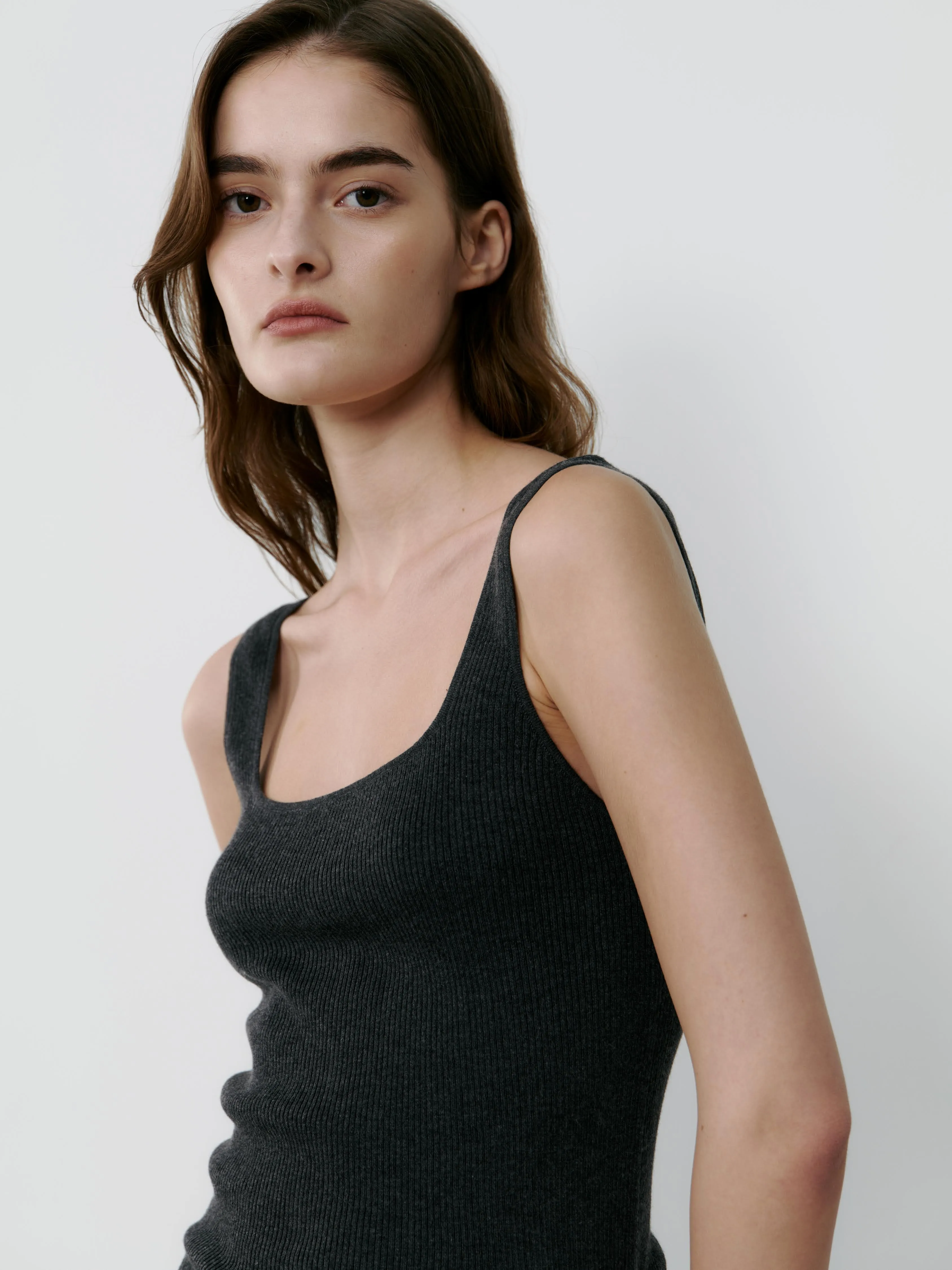 THE SILK TANK - CHARCOAL