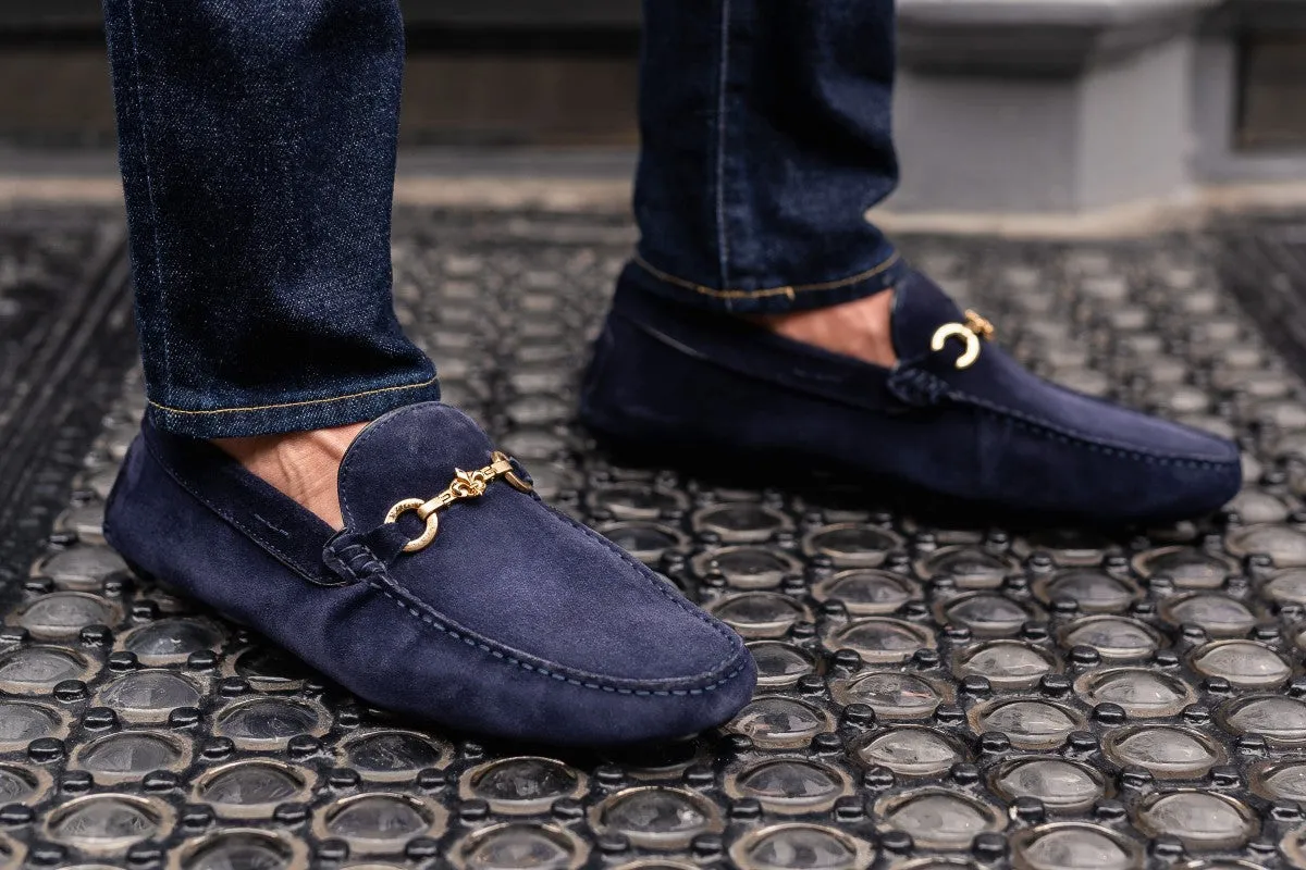 The Woods Bit Driving Loafer - Blue Suede