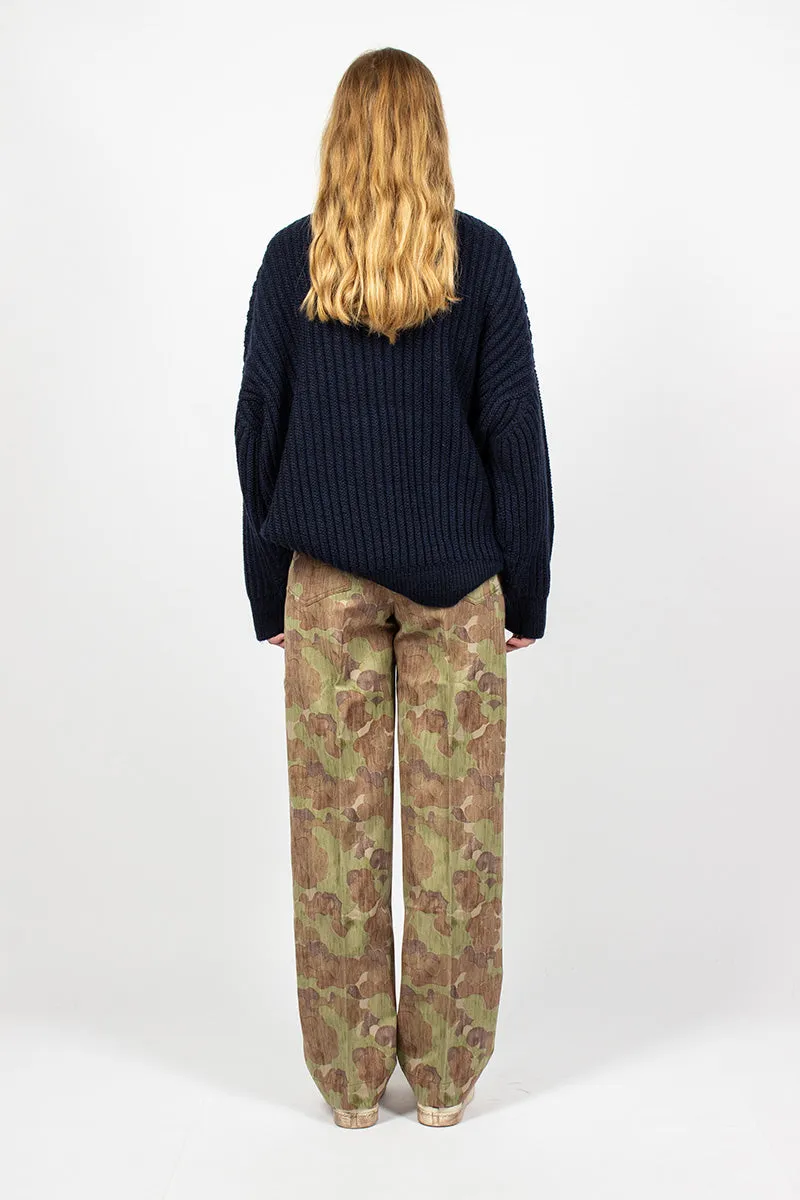 Trade Wind Herringbone Pant Camo