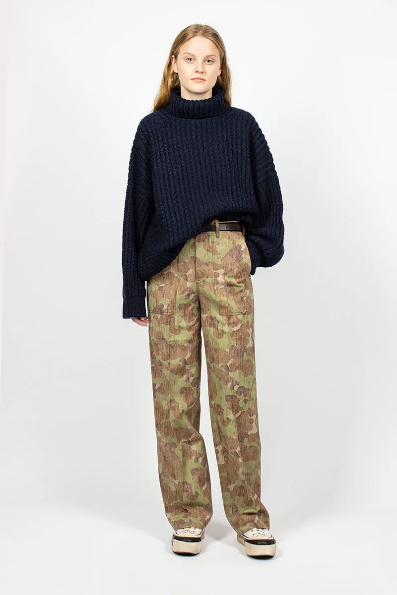 Trade Wind Herringbone Pant Camo