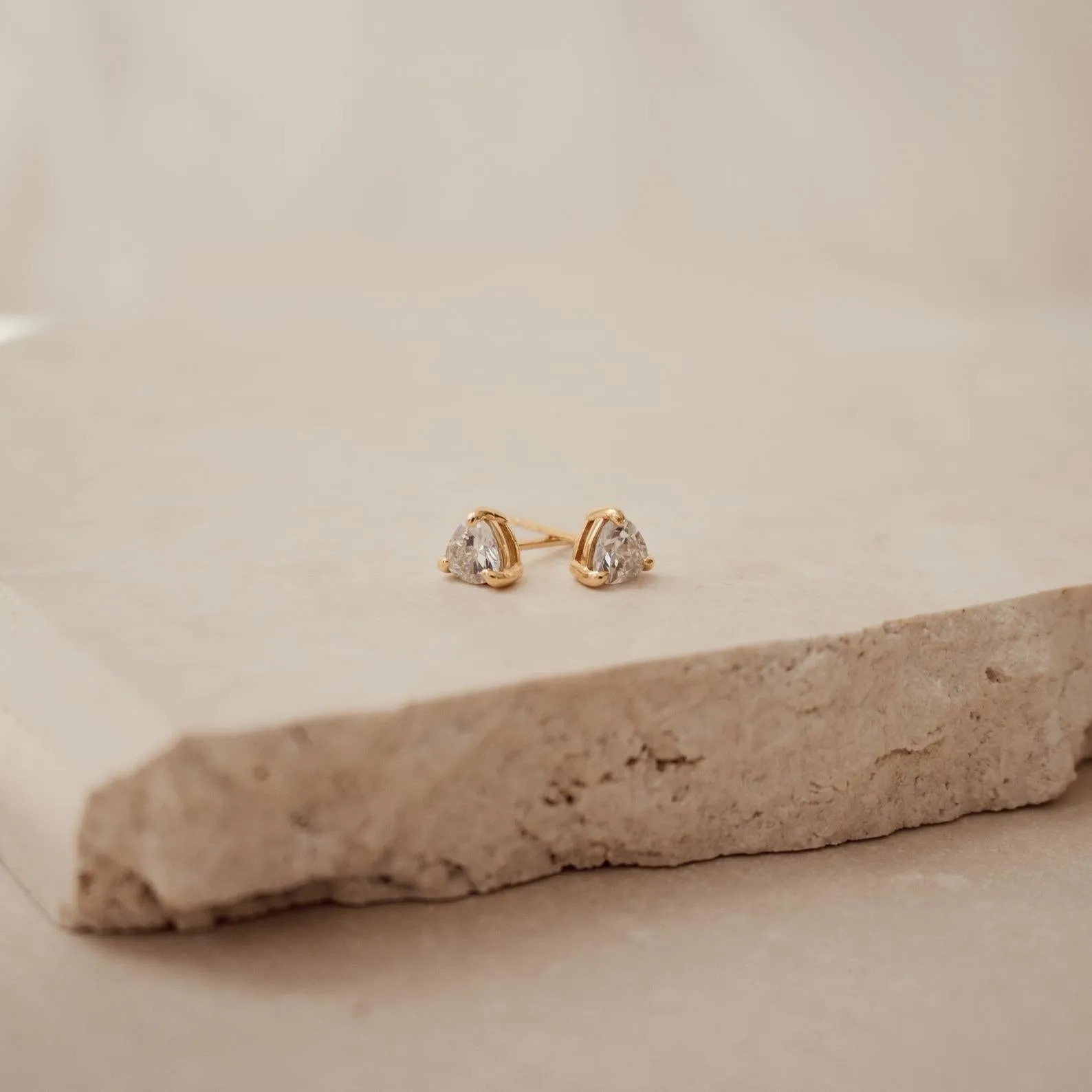 Triangle Diamond Studs