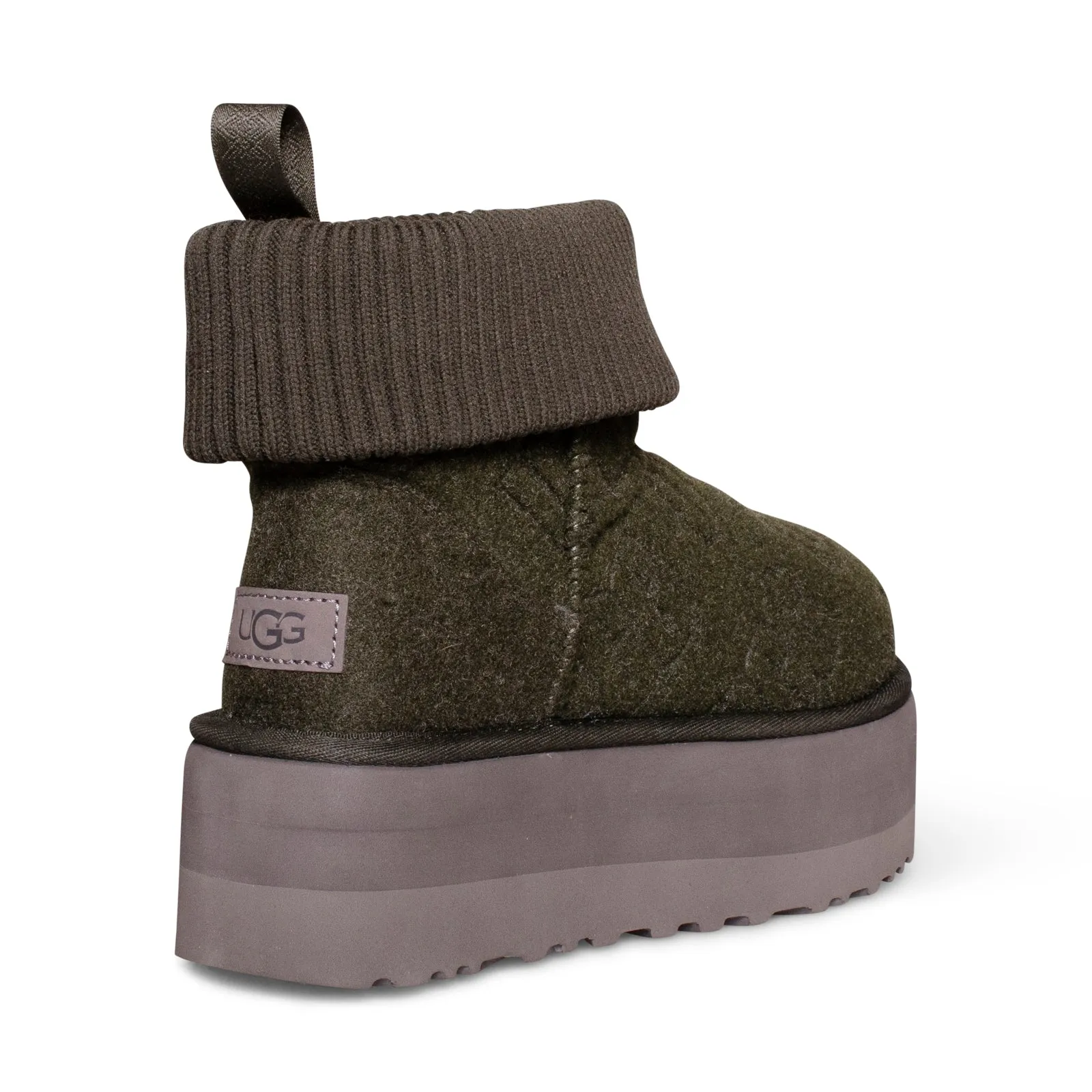 UGG Classic Mini Platform Felted Forest Night Boots - Women's