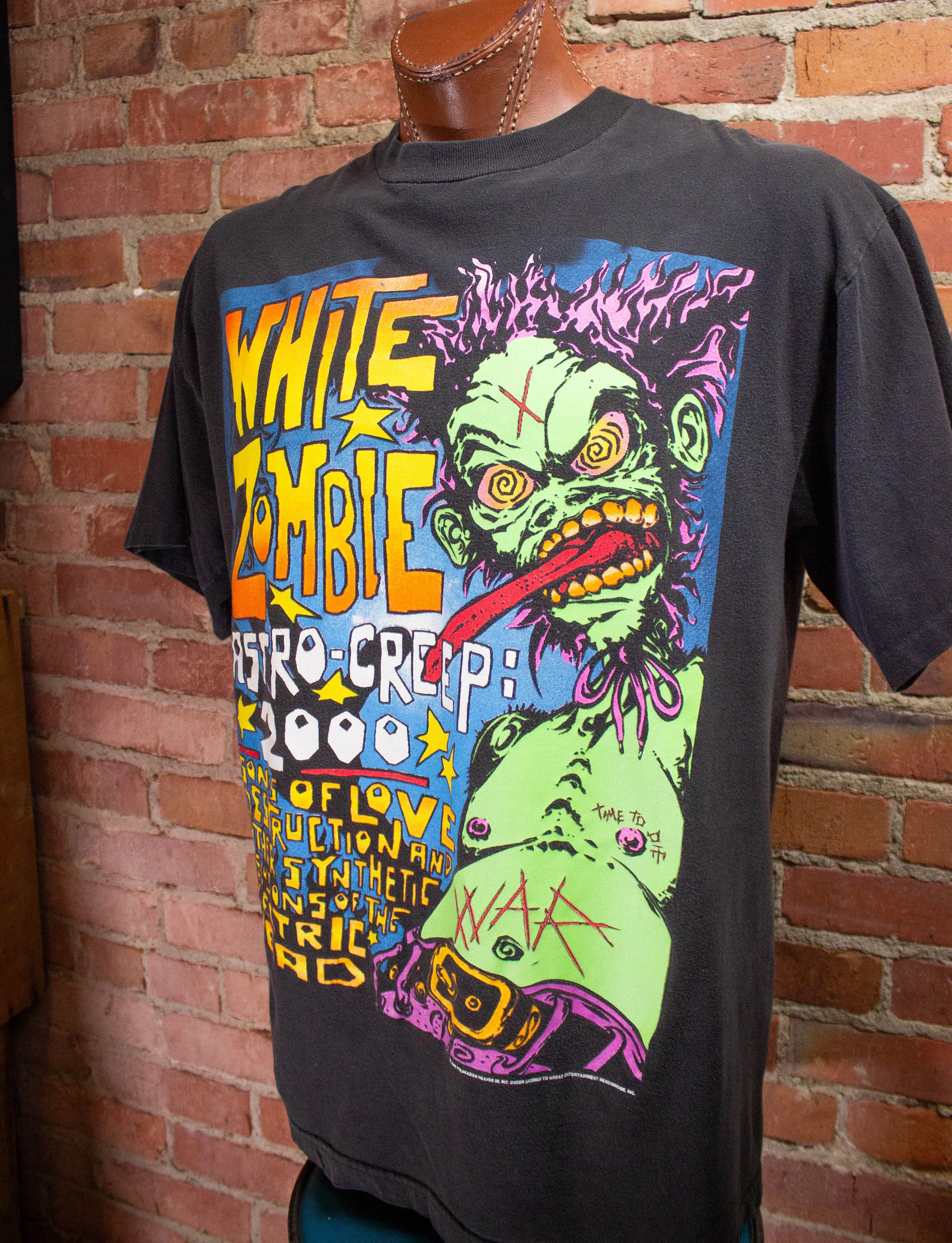 Vintage 1995 White Zombie Astrocreep 2000 Concert T-Shirt XL