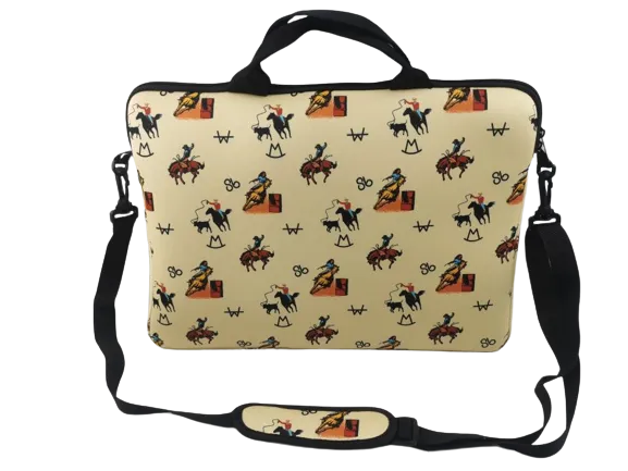 Vintage Cowboy Laptop Shoulder Bag