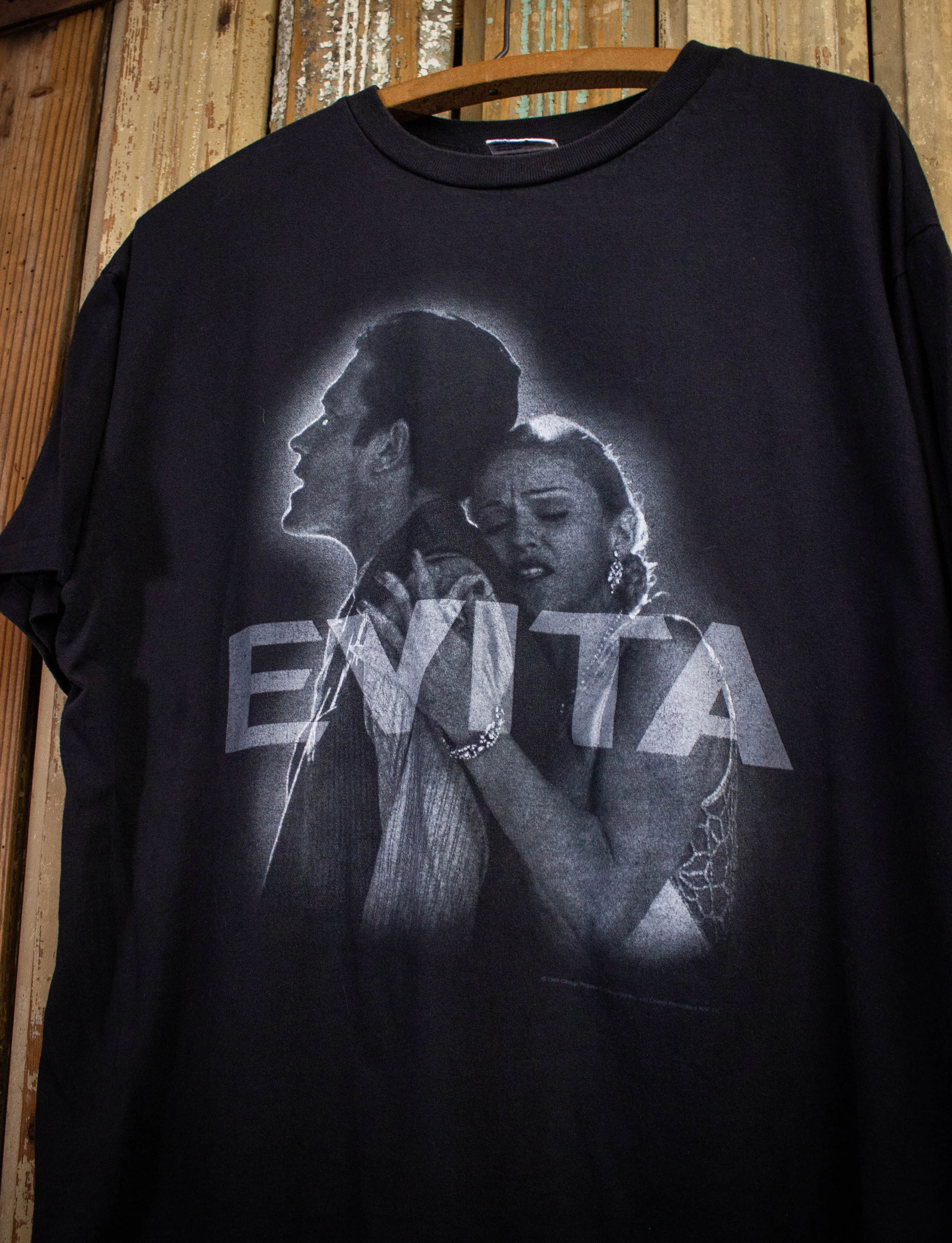 Vintage Evita Promo Graphic T Shirt 1996 Black XL