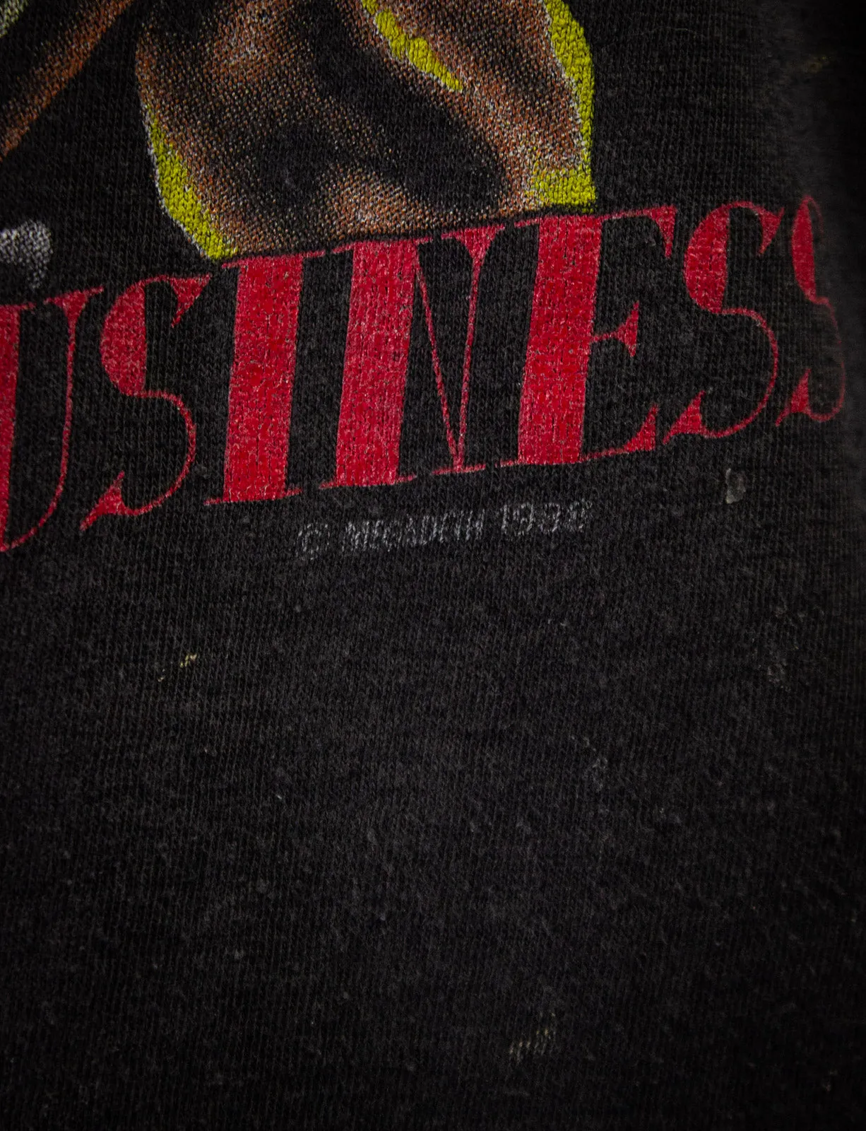 Vintage Megadeth Killing Is My Business Concert T Shirt Muscle 1988 Medium