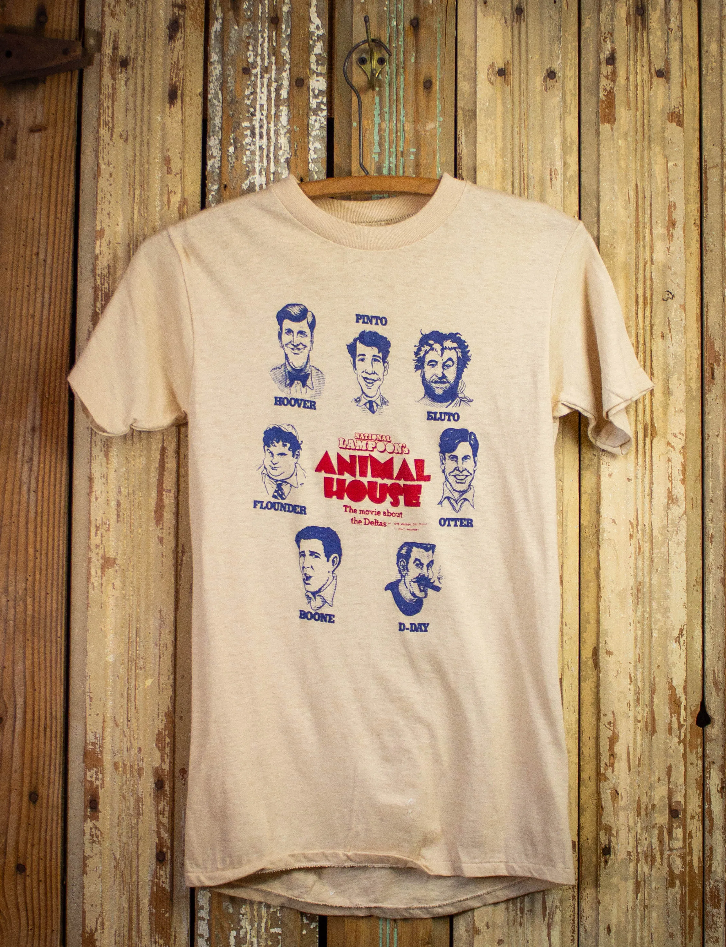 Vintage National Lampoon's Animal House Graphic T Shirt 1978 Tan XS