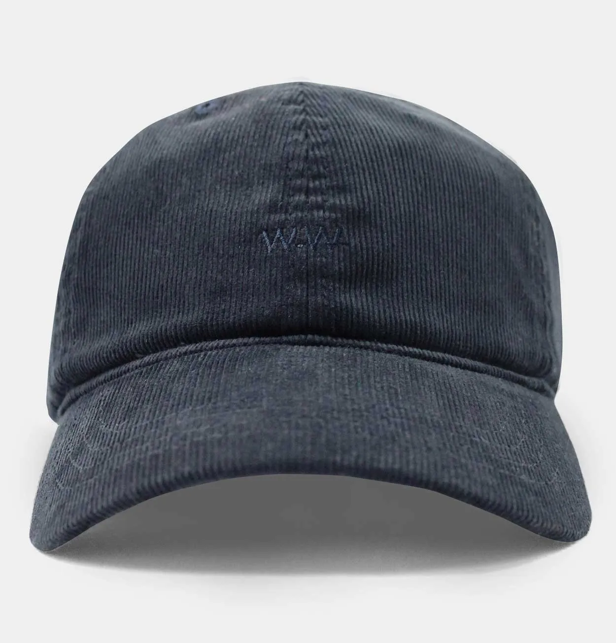 Wood Wood Low Profile Cap in Navy Corduroy