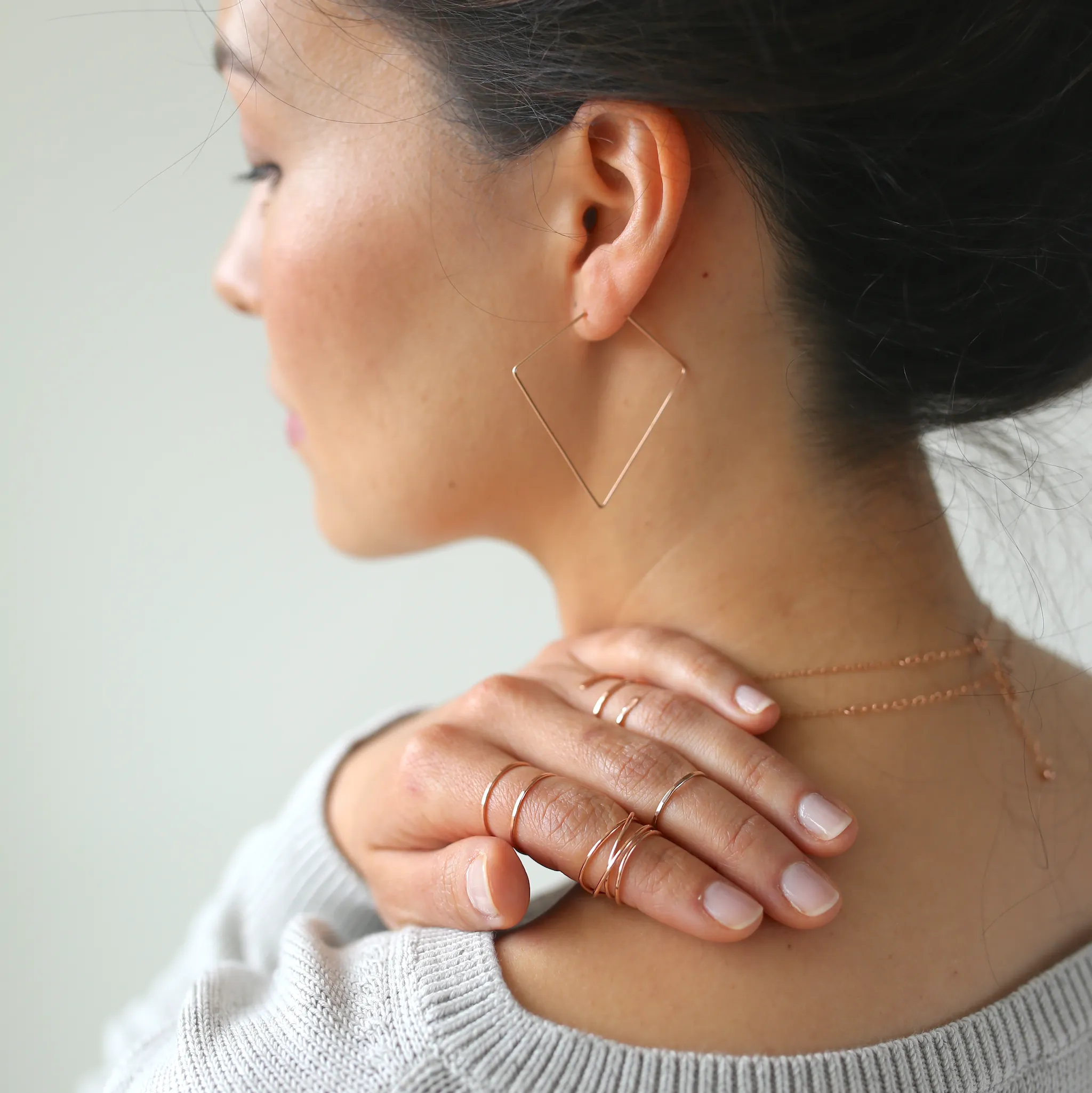 Woven 4-Band Ring - 14k Rose Gold Fill