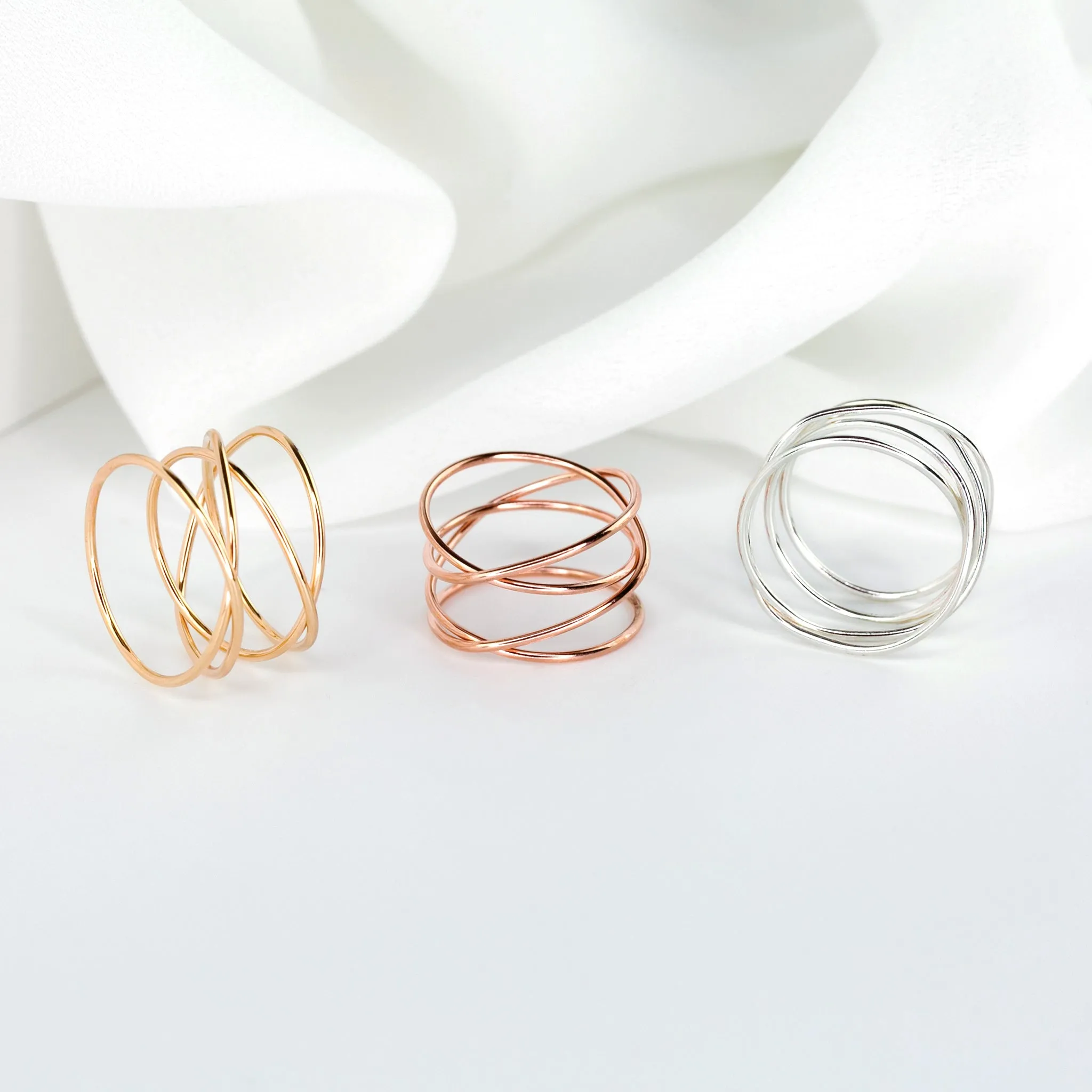 Woven 4-Band Ring