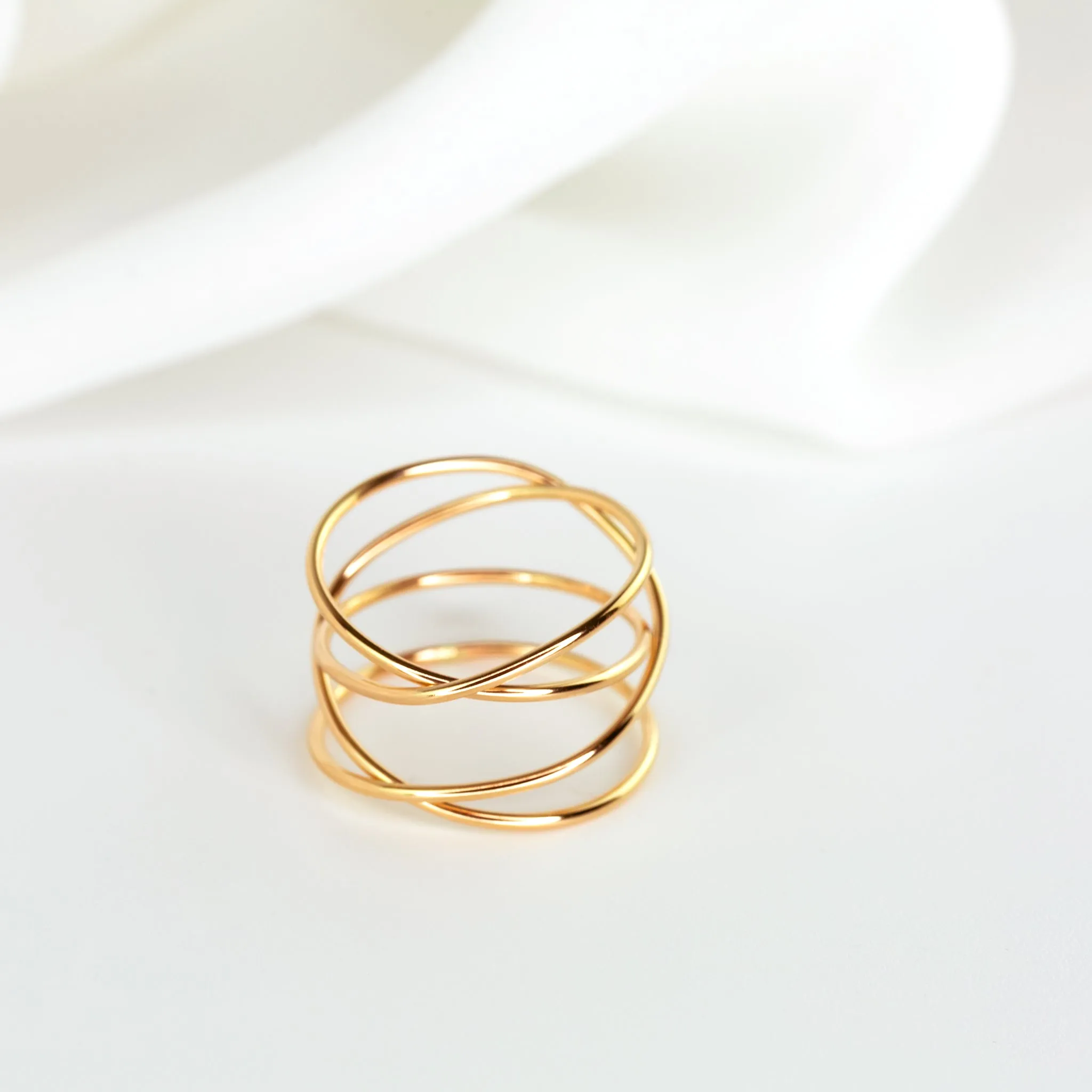 Woven 4-Band Ring