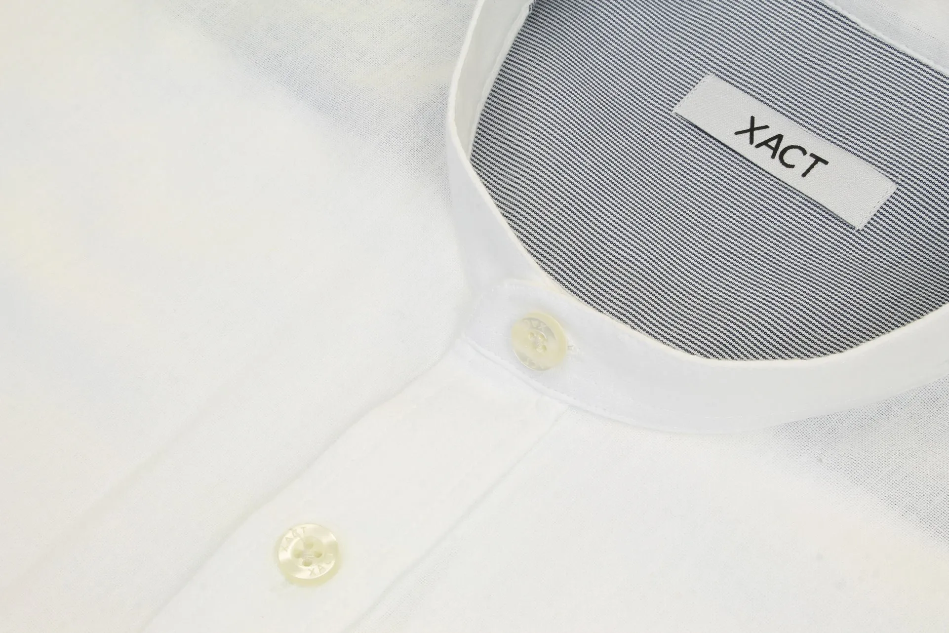 Xact Long Sleeved Linen Grandad Nehru Shirt